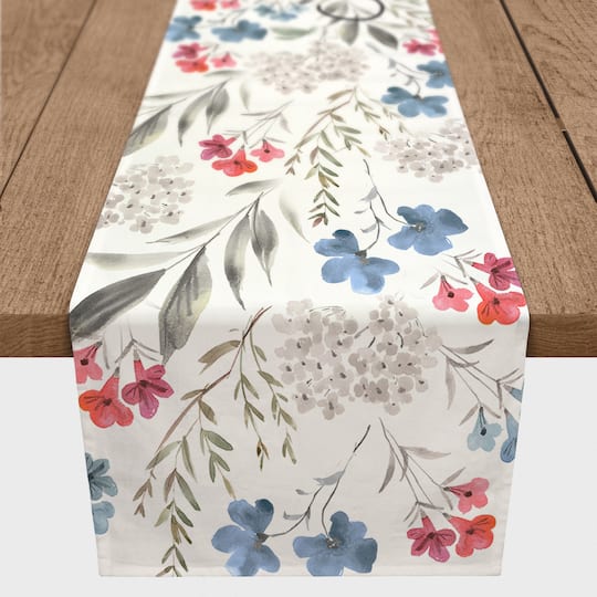 Floral America Poly Twill Table Runner